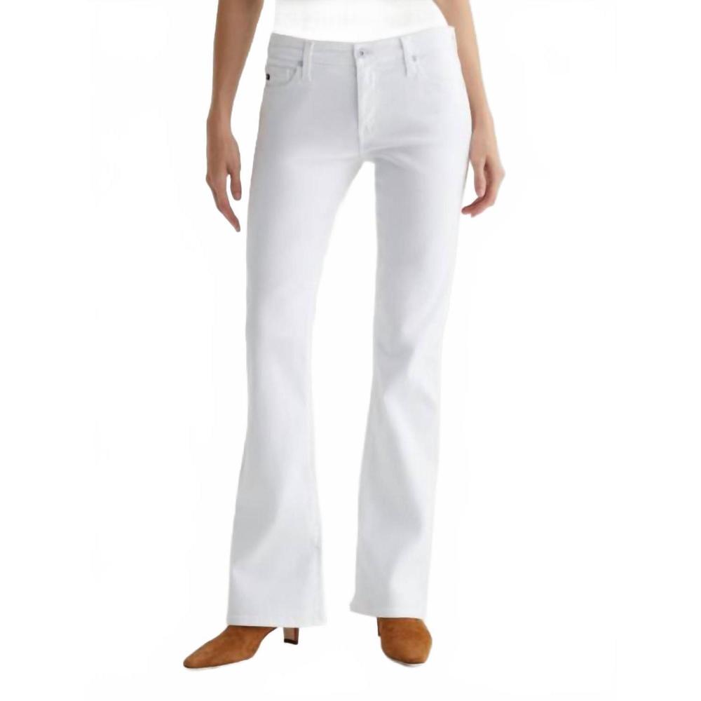Ag Adriano Goldschmied Women’s White Boot Cut Jeans